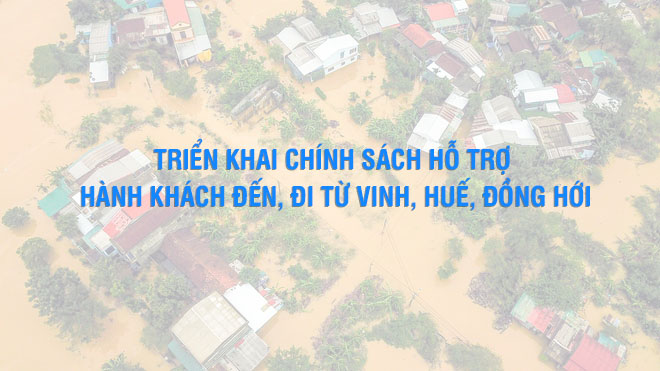 Vietnamairlines triển khai chính sách hỗ trợ hành khách đến, đi từ Vinh, Huế, Đồng Hới