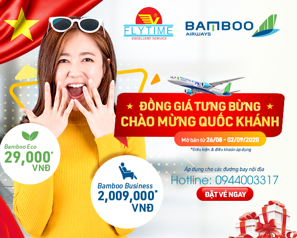 29.000VNĐ -CHƯƠNG TRÌNH ĐỒNG GIÁ TƯNG BỪNG – CHÀO MỪNG QUỐC KHÁNH 2-9