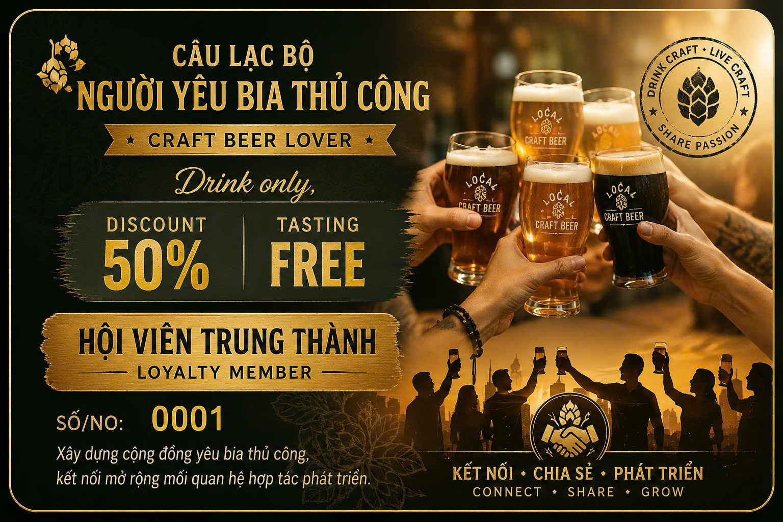 CÂU LẠC BỘ NGƯỜI YÊU BIA THỦ CÔNG - LOCAL CRAFT BEER LOVERS CLUB