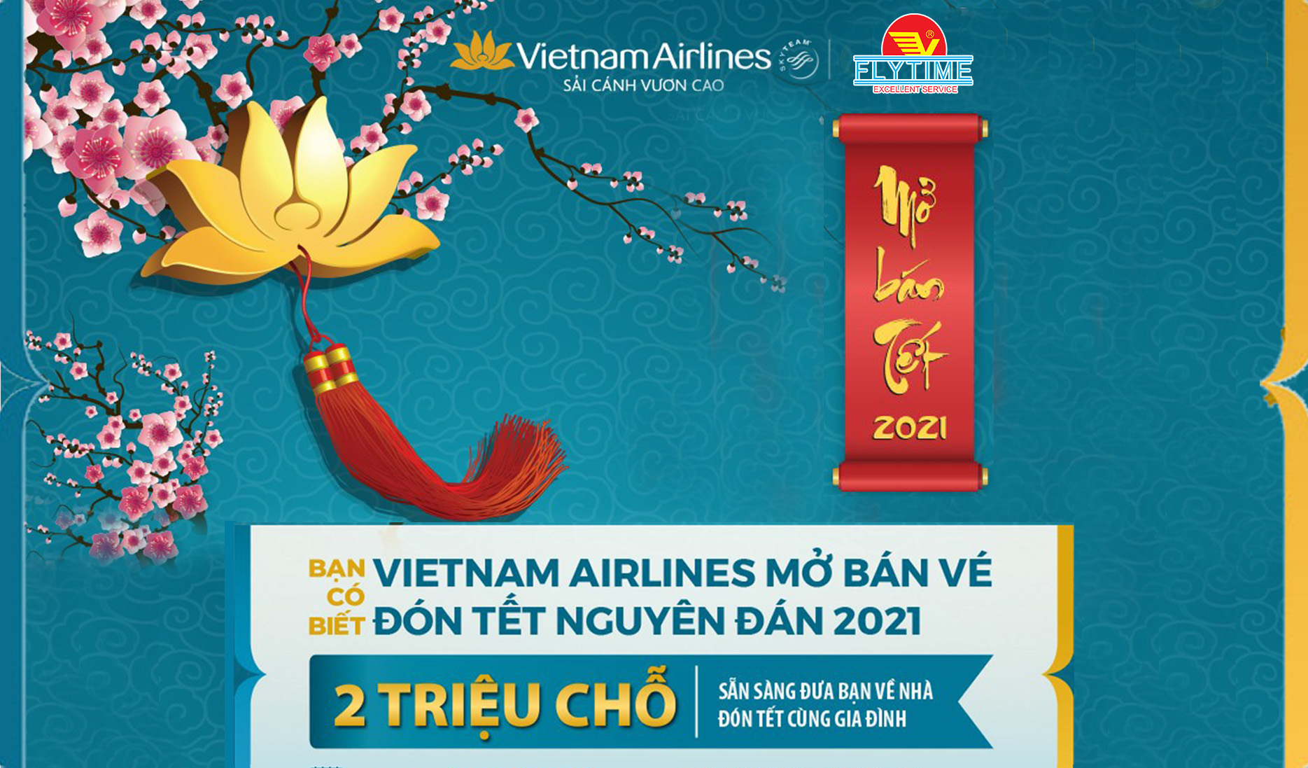 VIETNAM AIRLINES GROUP MỞ BÁN VÉ TẾT TÂN SỬU 2021 